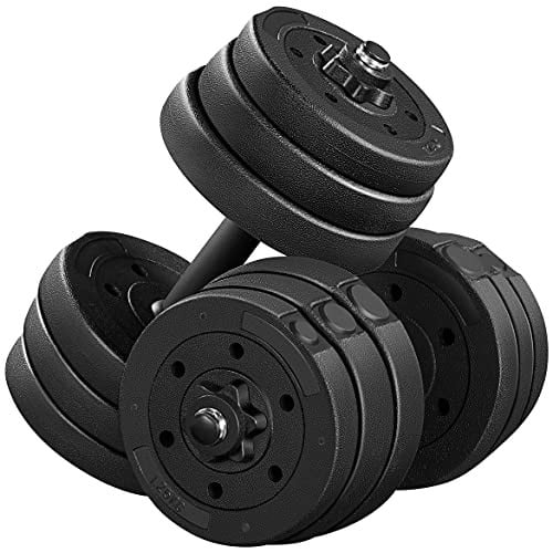 Yaheetech 44LB Adjustable Dumbbells Weight Set