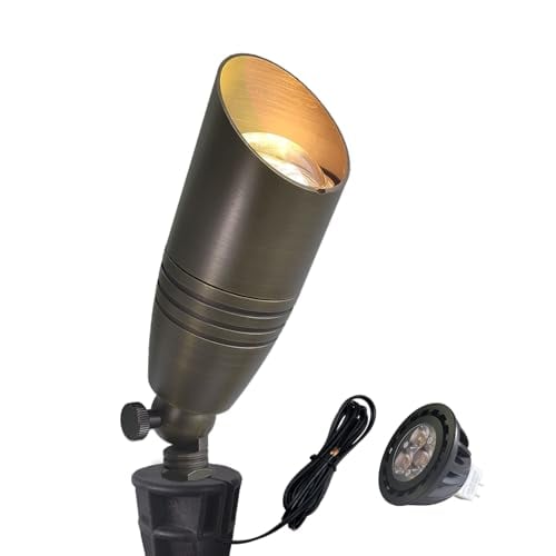COLOER Brass Landscape Spotlights Outdoor 5W MR16 Deal