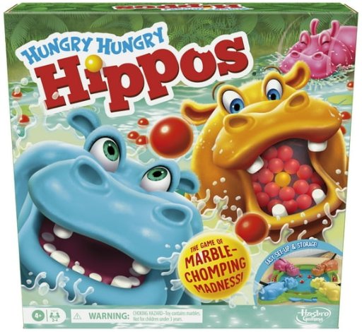 Hungry Hungry Hippos Board Game for Preschoolers