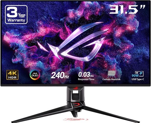 ASUS Rog Swift 32" 4K QD-OLED 240Hz G-Sync Gaming Monitor
