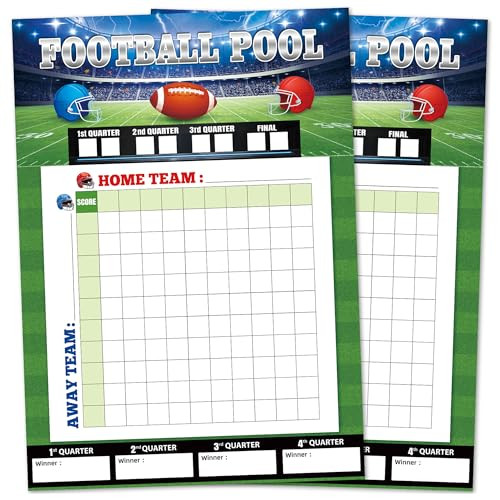 Actilize 2 Pack Football Pool Posters