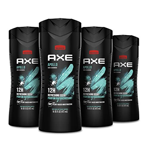 AXE Body Wash Apollo 4 Count 16 oz