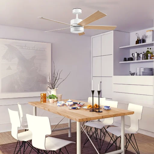 Globe Electric Company 52" White LED Light Indoor/Outdoor Ceiling Fan with Remote Control Deal