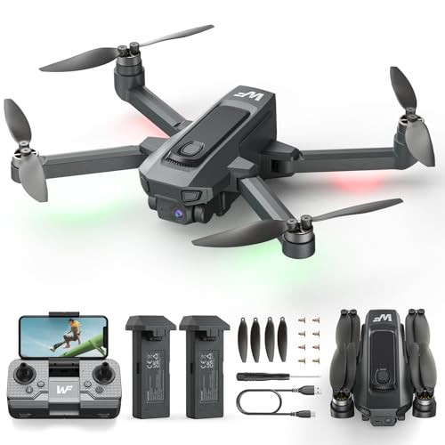 WeFone WF20 1080p FPV Foldable RC Quadcopter Drone w/ 2 Batteries
