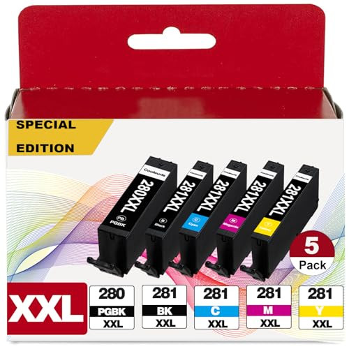 PGI-280 CLI-281 Ink Cartridges 5-Pack