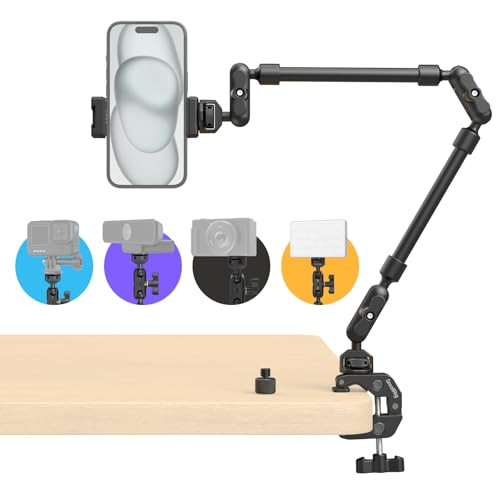 SMALLRIG 22" Magic Arm Clamp Overhead Phone & Camera Mount
