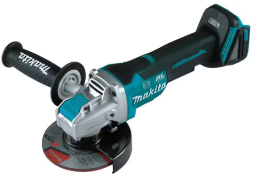 Makita 18V LXT Lithium-Ion Brushless Cordless 4-1/2 in./5 in. Paddle Switch X-LOCK Angle Grinder with AFT