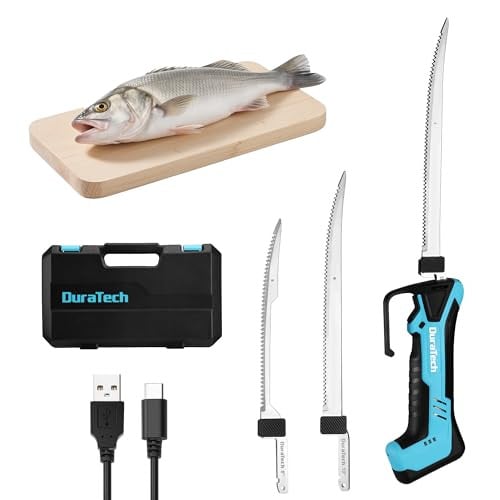 Duratech Electric Fillet Knife Set w/ 8" & 10" Blades
