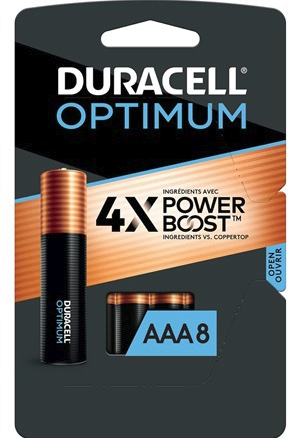 Duracell Optimum AAA Batteries 8-Pack