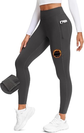 Stelle Women's Fleece Lined Leggings 27'' Deal