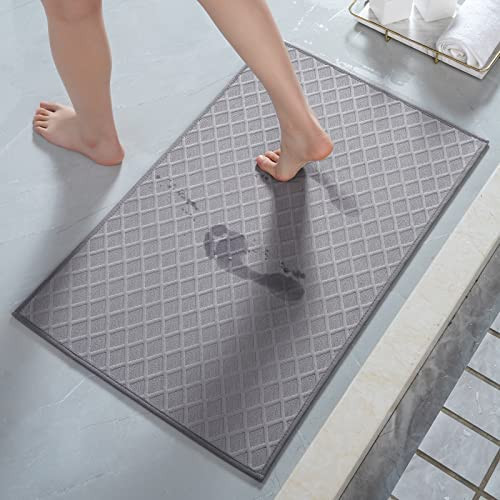 GREY 17x28" Bath Mat