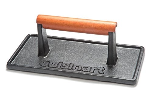 Cuisinart 2.1-Lbs Cast Iron Grill Press (Wood Handle, CGPR-221)