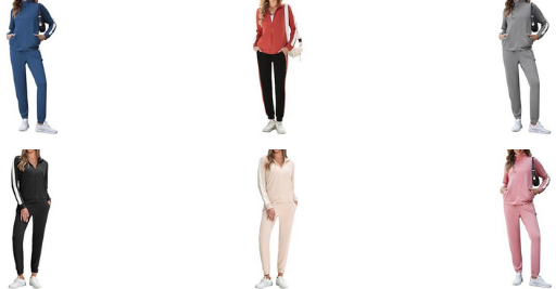 Women's Zip Up 2Pc Tracksuit Sets Deal