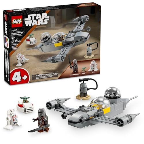 Lego Star Wars The Mandalorian Mando and Grogu's N-1 Starfighter Building Toy 92-Piece