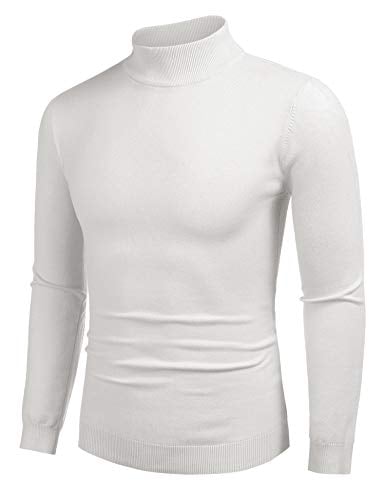 COOFANDY Mens Mock Turtleneck Slim Fit