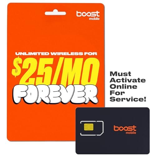 Boost Mobile SIM Kit: 1-Month Unlimited Talk, Text & 30GB Data Deal