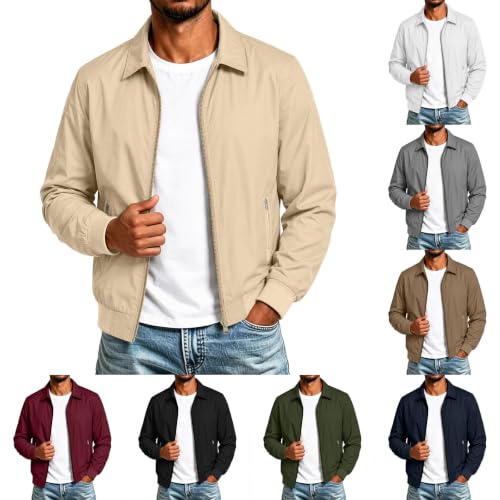 Lightweight Zip Up Bomber Jacket
