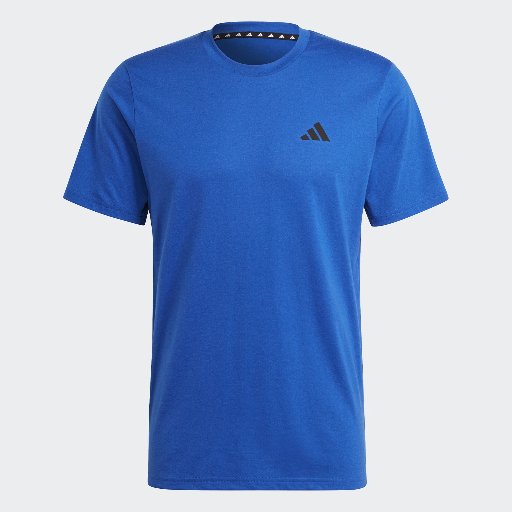 adidas Men's Train Essentials Feelready Training T-Shirt, Semi Lucid Blue/Black