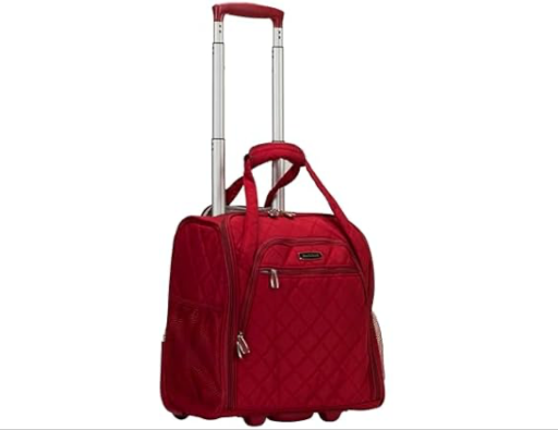15" Rockland Melrose Upright Wheeled Underseater Carry-On Luggage