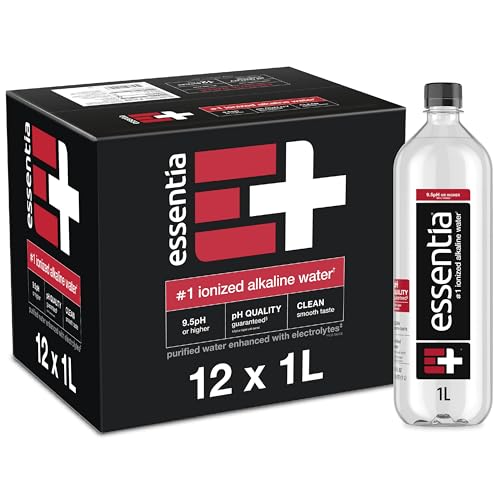 Essentia Ionized Alkaline Water, 9.5+ pH, 12 x 1L Deal