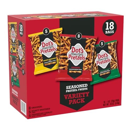 Dot’s Homestyle Pretzels Variety Pack, 18 Bags Deal
