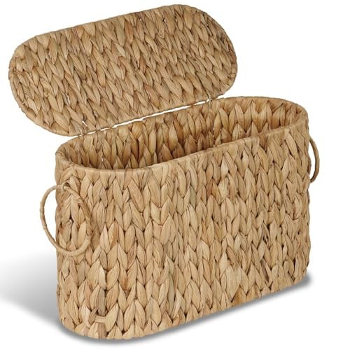 Toilet Paper Storage Basket with Lid Deal