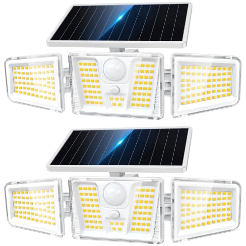 Modern Solar Wall Lights 2-Pack