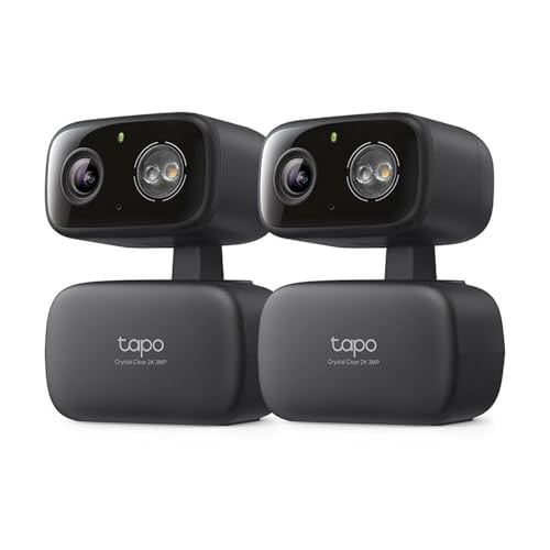 Tapo HybridCam 360 2K 30 fps Pan/Tilt Wired Wi-Fi Security Cameras 2-Pack