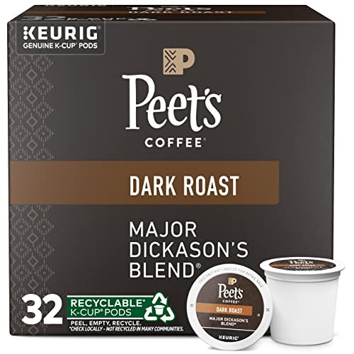 Peet's Coffee Major Dickason's Blend Dark Roast K-Cup Pods 32-Count