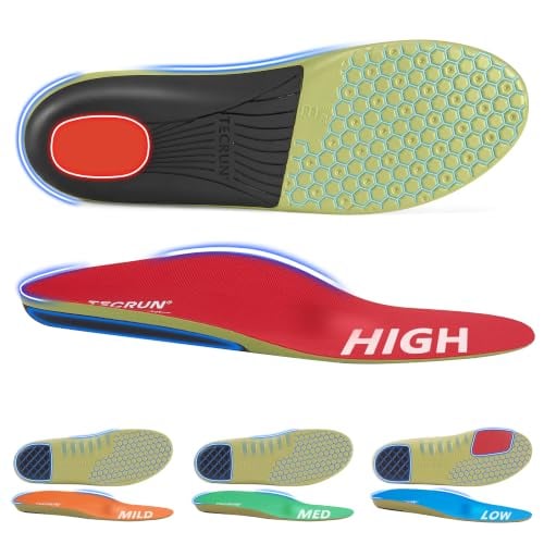 TECRUN Plantar Fasciitis Insole Arch Support Inserts