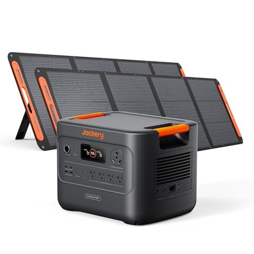 Jackery HomePower 3000 Portable Power Station with 2X 200W Solar Panels, 3072Wh LFP Battery Deal
