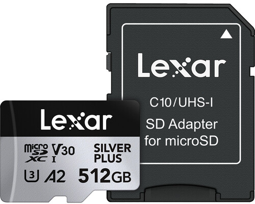 Lexar 512GB Professional SILVER PLUS UHS-I microSDXC Memory Card Deal