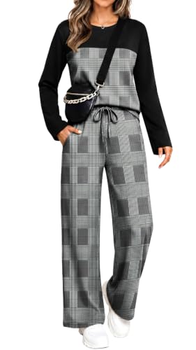 WIHOLL Two Piece Sets for Women Fall Outfits Lounge Sets