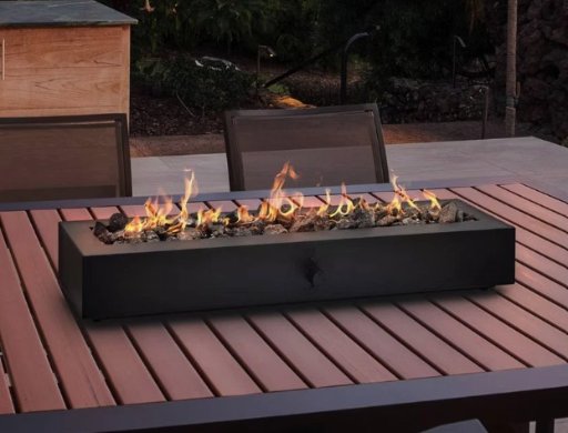 28" Outdoor Deck Propane Tabletop Fire Pit