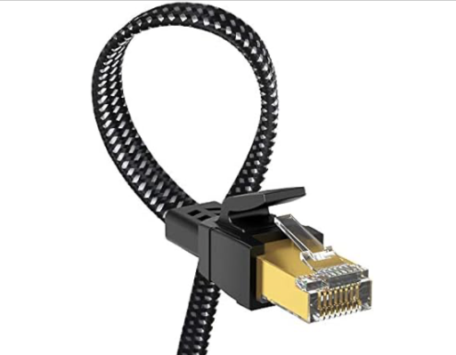 Orbram Cat 8 Ethernet Cables 40Gbps 2000Mhz SFTP RJ45 Flat Cable