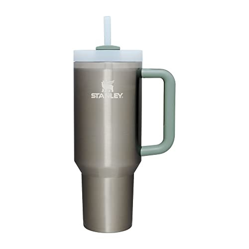 40-Oz Stanley Quencher H2.0 Tumbler w/ Handle and Straw (Stainless Steel Shale)