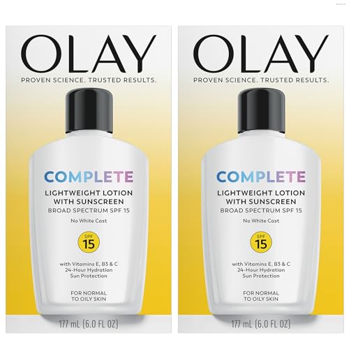 Olay Complete Face Moisturizer with Sunscreen SPF 15 2-Pack 6-Oz