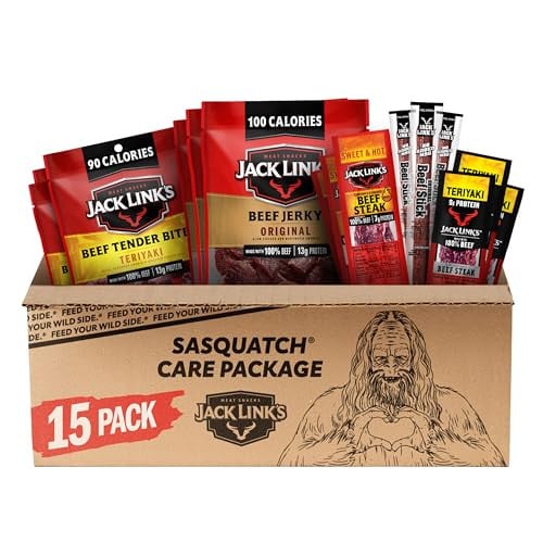 Jack Link's Beef Jerky Gift Basket Variety Pack 15-Piece Deal
