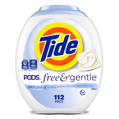 Tide PODS Free & Gentle Laundry Detergent Soap Pacs 112 Count Deal