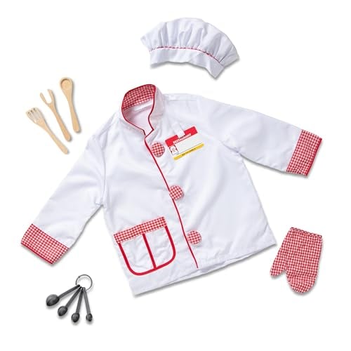 Melissa & Doug Chef Costume 8-Piece Role Play Outfit Deal