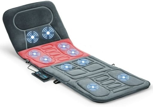 Costway Foldable Massage Mat with Heat & 10 Vibration Motors Deal