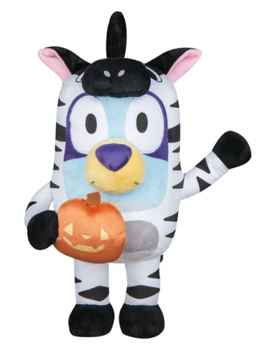 Halloween Porch Greeter Bluey in Zebra Costume