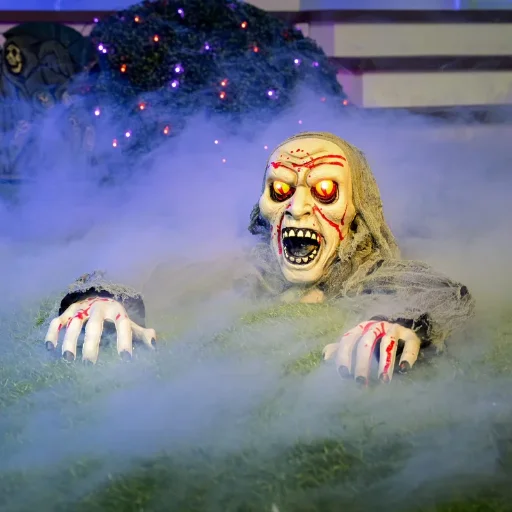The Holiday Aisle 12-inch 2-Piece Light-Up Zombie Decor with Sound Deal