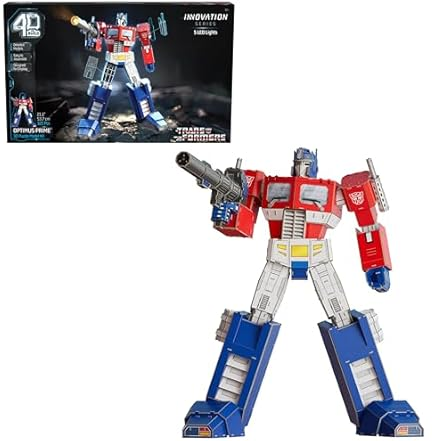 4D Build Transformers Optimus Prime 3D Model Kit 321 Pieces LED