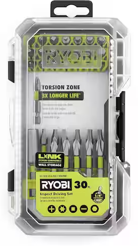 RYOBI Impact Rated Driving Set (30-Piece)
