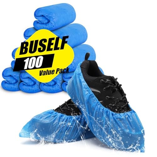 Buself Disposable Shoe Covers 100-Pack Deal