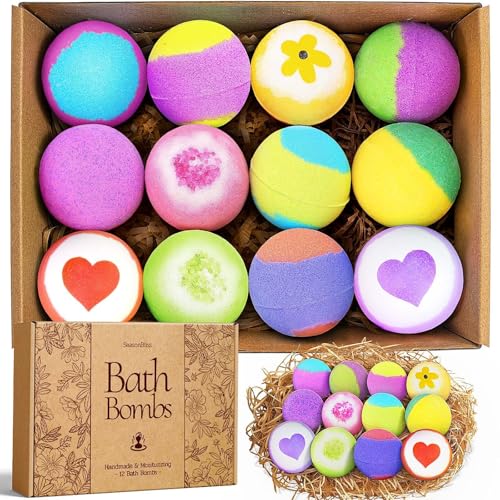 SeasonBliss Bath Bombs for Women 12 Pack