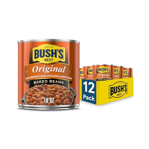 BUSH'S BEST 16 oz Canned Original Baked Beans (12-Pack)