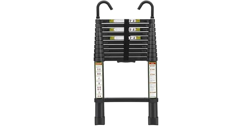 RIKADE 20.3 Foot Telescoping Ladder with Detachable Hooks Deal