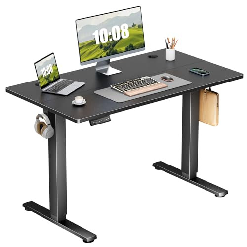Sweetcrispy 40" x 20" Adjustable Height Electric Standing Desk (Black)